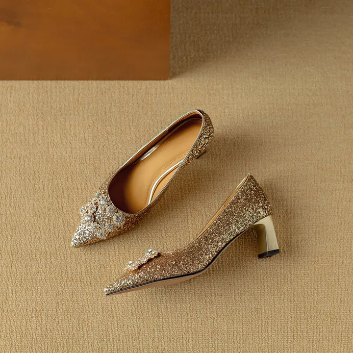 Clara | Gloria Glitter Pumps