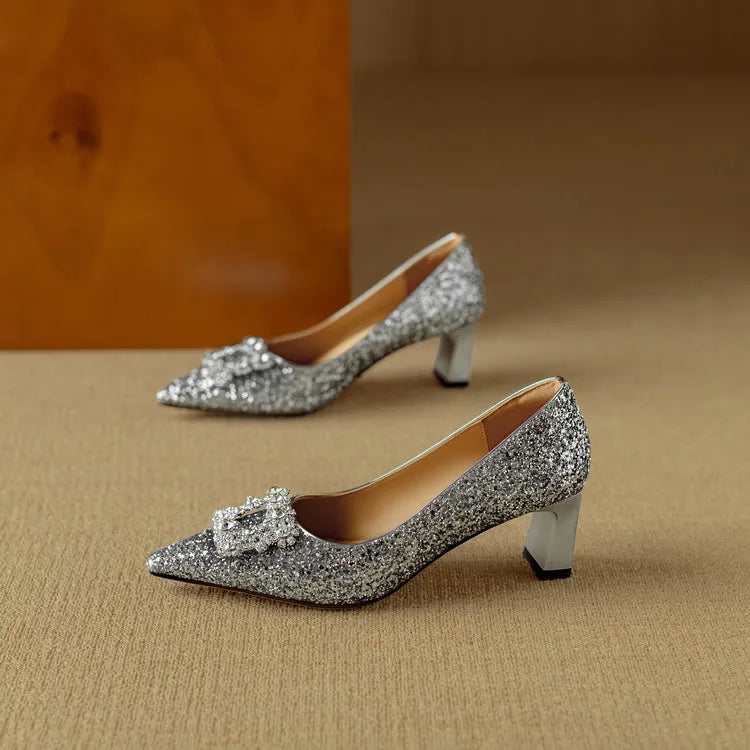 Clara | Gloria Glitter Pumps